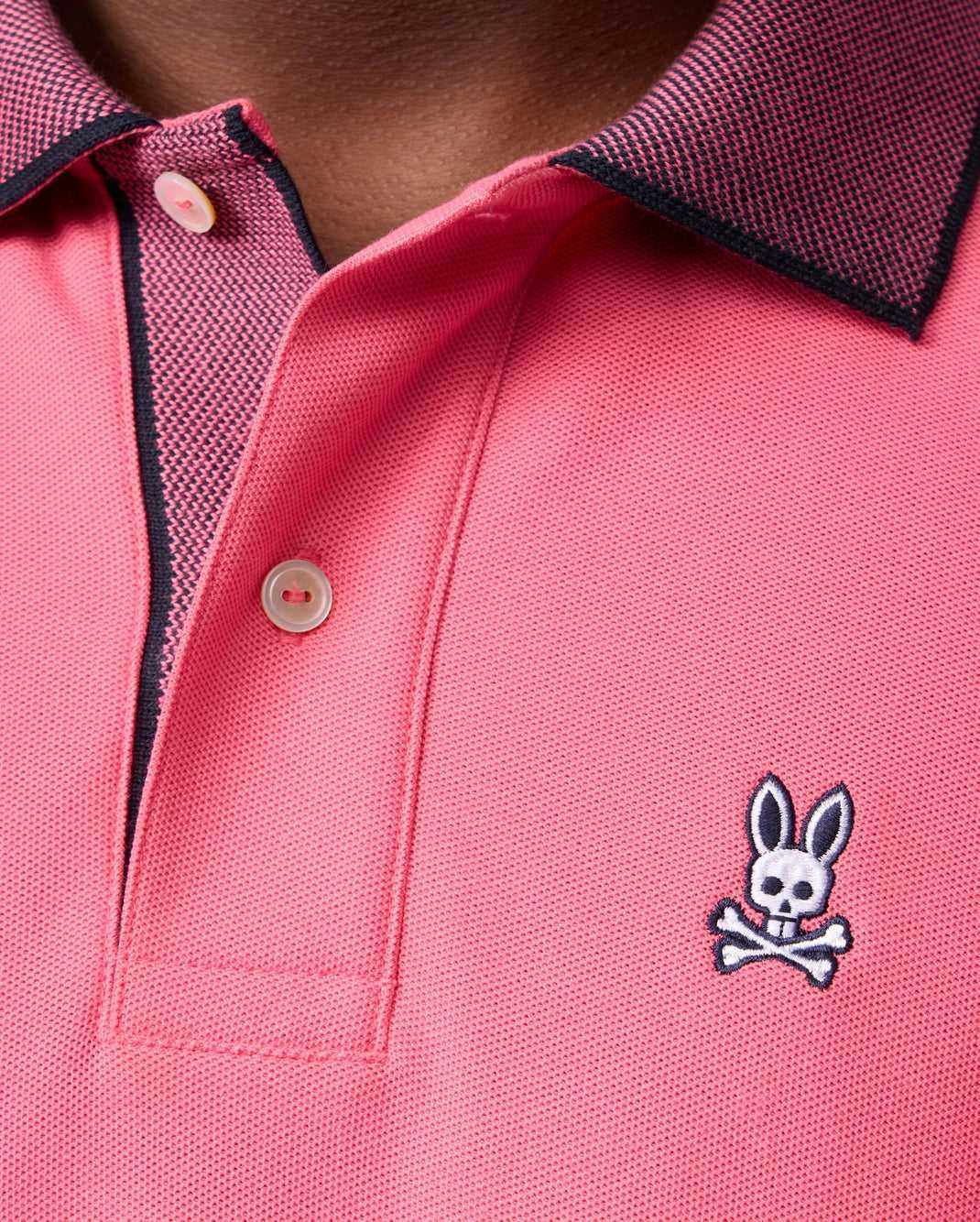 Polos Psycho Bunny Southport Pique Polo Shirt Rose Homme | QWU-38083674